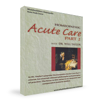 Homeopathic Acute Care Part 2